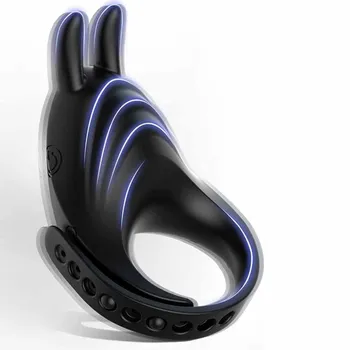 Безжично дистанционно управление Пенис пръстени Забавяне на еякулацията Регулируем силиконов петел пръстен Стимулация на тестисите Масаж Секс играчки за мъже