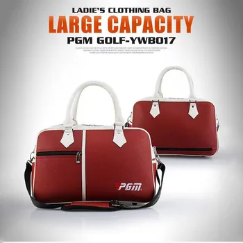 Голф облекло чанта Жени/мъже Универсална PU водоустойчива двойна чанта за дрехи Лека чанта за голф обувки чанта 2