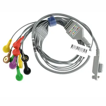 ЕКГ кабел олово ЕКГ Холтер мониторинг рекордер система за Jincomed квадратен конектор