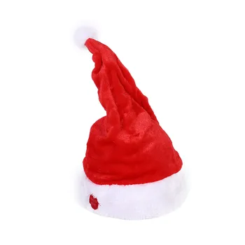 Електрическа музика Люлееща се шапка на Дядо Коледа Подарък за детска играчка Празнична декорация за подаръци Коледна украса navidad 크리스마스