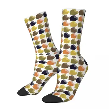 Есен Зима Смешни мъжки женски любовни сърца Multi Orla Kiely чорапи мода ретро дишащи футболни чорапи