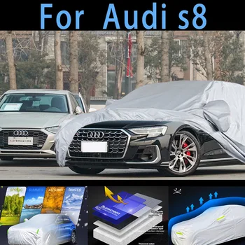 За Audi s8 Защитно покритие за кола, слънцезащита, защита от дъжд, UV защита, защита от прах, защита от автобоя за предотвратяване на прах