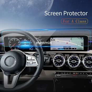 За Benz A Class 2024 стикер за кола Carplay екран протектор Dash закалено стъкло защитен филм Diaplay навигация Auto Accrssory
