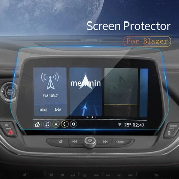 За Chevrolet Blazer 2023 стикери за кола Carplay екран протектор тире закалено стъкло защитно фолио навигация превозно средство accrssory