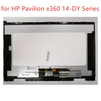 За HP павилион x360 14m-dy1013dx 14-dy 14m-dy серия 14.0'' FHD IPS LCD дисплей на екрана сензорен дигитайзер събрание с рамка
