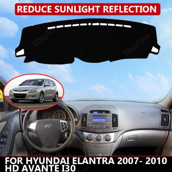 за Hyundai Elantra 2007- 2010 I30 Car Dashboard Cover Mat Auto Sun Shade възглавница подложка Интериорен протектор килим Trim аксесоари