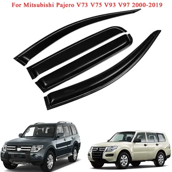 За Mitsubishi Pajero V73 V75 V93 V97 2006-2019 Сенници за козирки за прозорци Sun Rain Shade Shelter Guard Deflector Vent Car Accessories