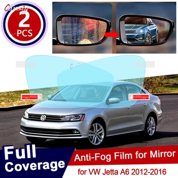 за Volkswagen VW Jetta A6 MK6 2012 ~ 2016 Пълно покритие против мъгла филм огледало за обратно виждане Дъждоустойчиви анти-мъгла филми чисти аксесоари