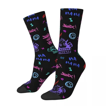 Забавен луд чорап за мъже Monkey Jinx Хип-хоп Harajuku Arcane LOL Happy Quality Pattern Printed Boys Crew Sock Новост Подарък
