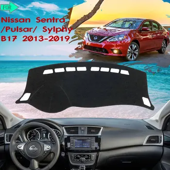 Защитно покритие на таблото Избягвайте светъл килим за Nissan Sentra B17 2013 ~ 2019 Пулсар Силфи 2014 2015 2016 Аксесоари за кола