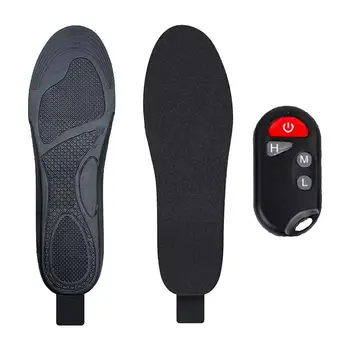 Зимни електрически стелки за отопление USB акумулаторни отопляеми стелки Дистанционно управление Подгряване на краката Колоездене Къмпинг Туристически аксесоари