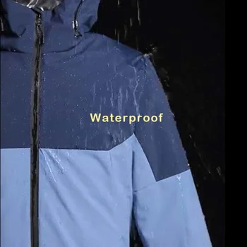 Зимни мъжки якета SoftShell дебели топли ветроупорни водоустойчиви спортове на открито Къмпинг Ски Туристически костюм Ветровка палта JM37 3