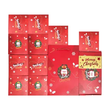 Изненада скок кутия Коледа творчески изненада кутия червен плик скок подарък кутия парти доставки декорация Коледна украса