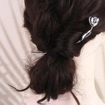 Инструмент за дизайн Момиче Аксесоари за коса Древни шапки Метална фиба Ханфу пръчици за коса Китайски стил шапки Древен стил фиба