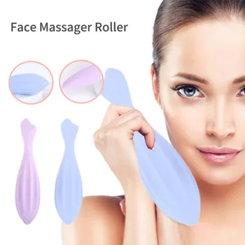 Инструменти за грижа за кожата Ролков лифтинг за лице Контурираща бръчка Премахване на масаж на лице Roller Лифтинг на кожата на лицето Силиконов масажор за лице