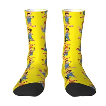 карикатура добри момчета Чъки кукла мъжки екипаж чорапи унисекс забавно 3D печат детска игра рокля чорапи
