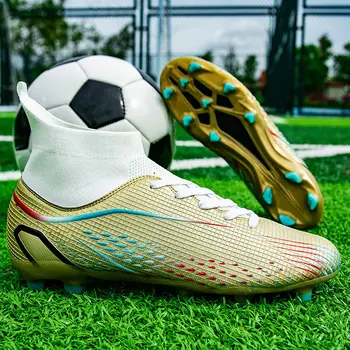 Качествени футболни обувки Cleats на едро C.Ronaldo трайни леки удобни футболни обувки на открито истински футзал шипове маратонки