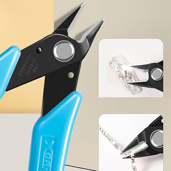 Маникюр нокти клещи за кристали скъпоценни камъни отстраняване 170 мека тел Кътър нокти разтоварване клещи верига ножици нокти изкуство инструмент