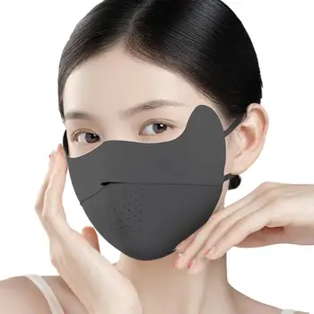 Многократна употреба Лятна UV защита Колоездене покритие Женско лице Анти UV покрития Триизмерно покритие за лице Ледена коприна