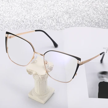Модни ретро секси анти синя светлина очила за четене за жени висококачествени пресбиопични компютърни очила диоптър +0 до +4.0