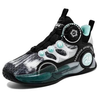 Нови детски спортни обувки Мода Детски баскетболни обувки Луксозни дизайнерски спортни обувки за момчета Спортни обувки на открито