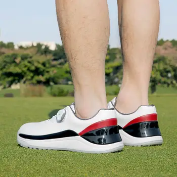 Нови качествени обувки за голф Мъжки обувки против хлъзгане Обувки за ходене на открито Маратонки за ходене Размер 39-45 Spikless голф спортни маратонки обувки