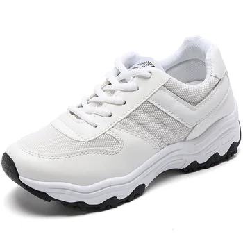 Обувки за бягане Спортни обувки за жени Обувки за тенис Дишаща мрежа Плоски маратонки Плътен цвят Ежедневни обувки Обувки за бягане Маратонки 5