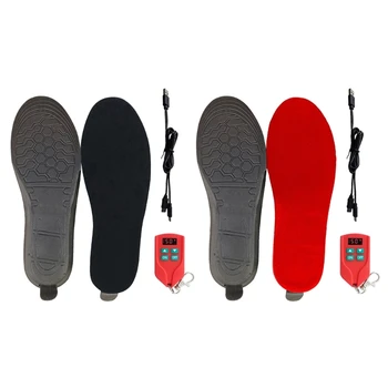 Отопляеми стелки Електрически USB акумулаторни подгряващи крака Зимни топли стелки Нагревател за крака Стелки за обувки Термични подметки Миещи се