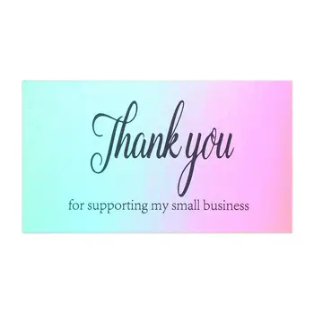 Пазаруване Покупка на подарък Благодаря ви за подкрепата на моя малък бизнес онлайн търговия на дребно Оценявам картички Поздравителна пощенска картичка 3