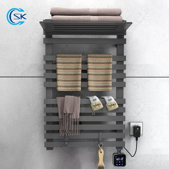 Радиатор за кърпи за баня Електрически отопляем багажник за кърпи WIFI контрол Сушилня за кърпи Монтирана на стената електрическа релса за кърпи 220V