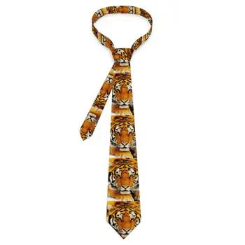 Сибирски тигър печат вратовръзка диви животни косплей парти вратовръзки мъжки ретро модерен вратовръзка аксесоари качество обичай яка вратовръзка