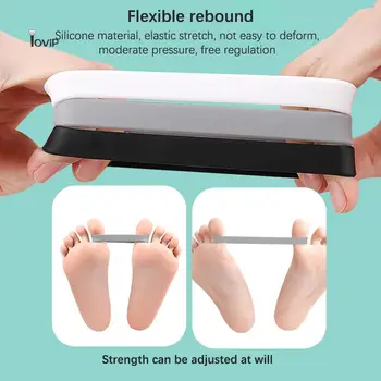 Силиконова лента на опън Hallux Valgus на крака коригиращо обучение Exerciser колан Toe сепаратор палец еластична лента Инструменти за грижа за краката