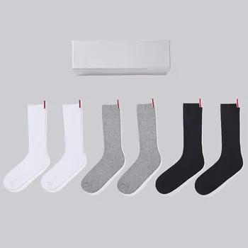 Спортни чорапи Висококачествени памучни дишащи пътни чорапи за велосипеди Мъжете абсорбират потта на открито Спортни състезания Колоездене TB чорапи