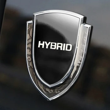 стикери за кола 3D метални аксесоари авто за хибридно синергично задвижване Toyota Prius Camry Rav4 yaris Crown Auris ford Hyundai Honda