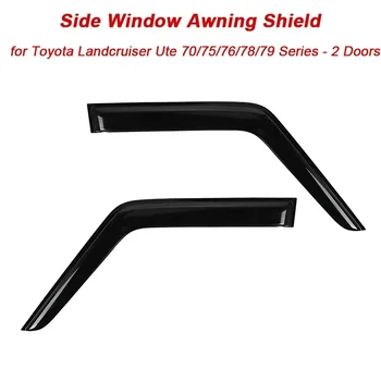  Странични стъкла на автомобили Дъждовни слънчеви сенници Визьори за прозорци за Toyota Landcruiser Ute 70/75/76/78/79 Серия - 2 врати