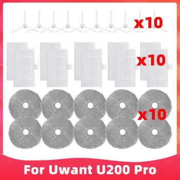  Съвместим за Uwant U200 / U200 Pro / Edison 2 Plus U250 Основна странична четка Филтър Моп Pad Прах Части за торби Аксесоари