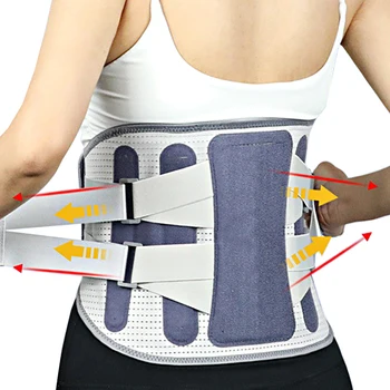 Турмалин магнитен 3 подложка голям размер долната част на гърба скоба ортопедична лумбална подкрепа болка кръста ишиас сколиоза колан за мъже жени