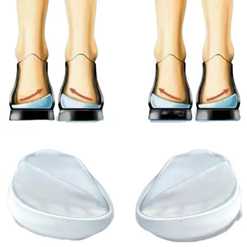 Търговия на едро силиконов гел OX крак коригиращ петата обувка подложка жени висок ток еластична възглавница защита краката корекция ортопедични стелки