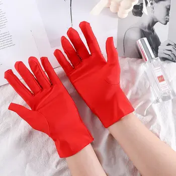 чист цвят Устойчиви на абразия перлени женски ръкавици Спортни ръкавици на открито Слънцезащитни ръкавици ръкавици за шофиране 3