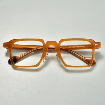 Японски матирано ацетета очила рамки за мъже 2023 Реколта квадратни очила могат да бъдат съчетани с миопична хиперопия рецепта